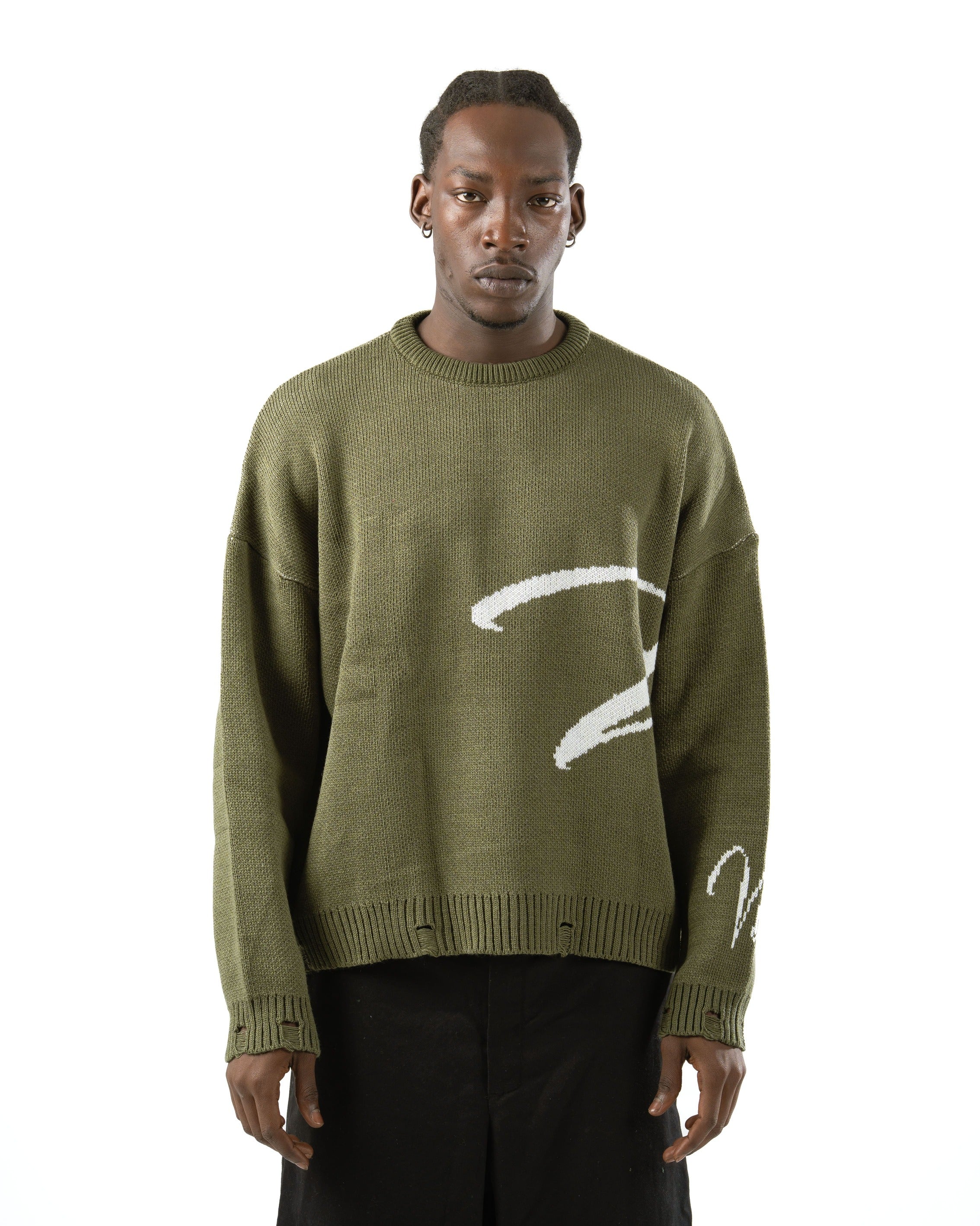 Emerald Green Knit Sweater