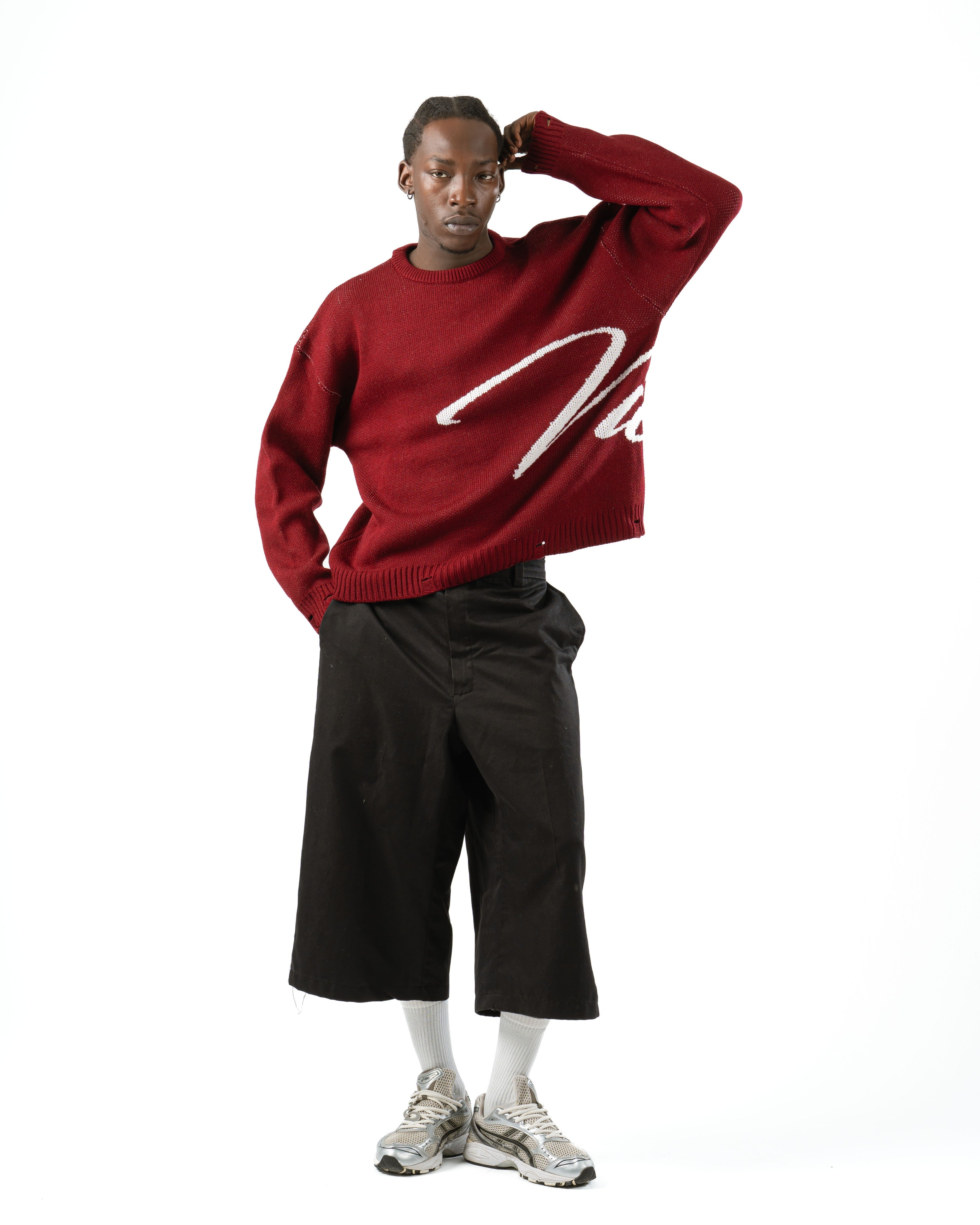 Burgundy Knit Sweater