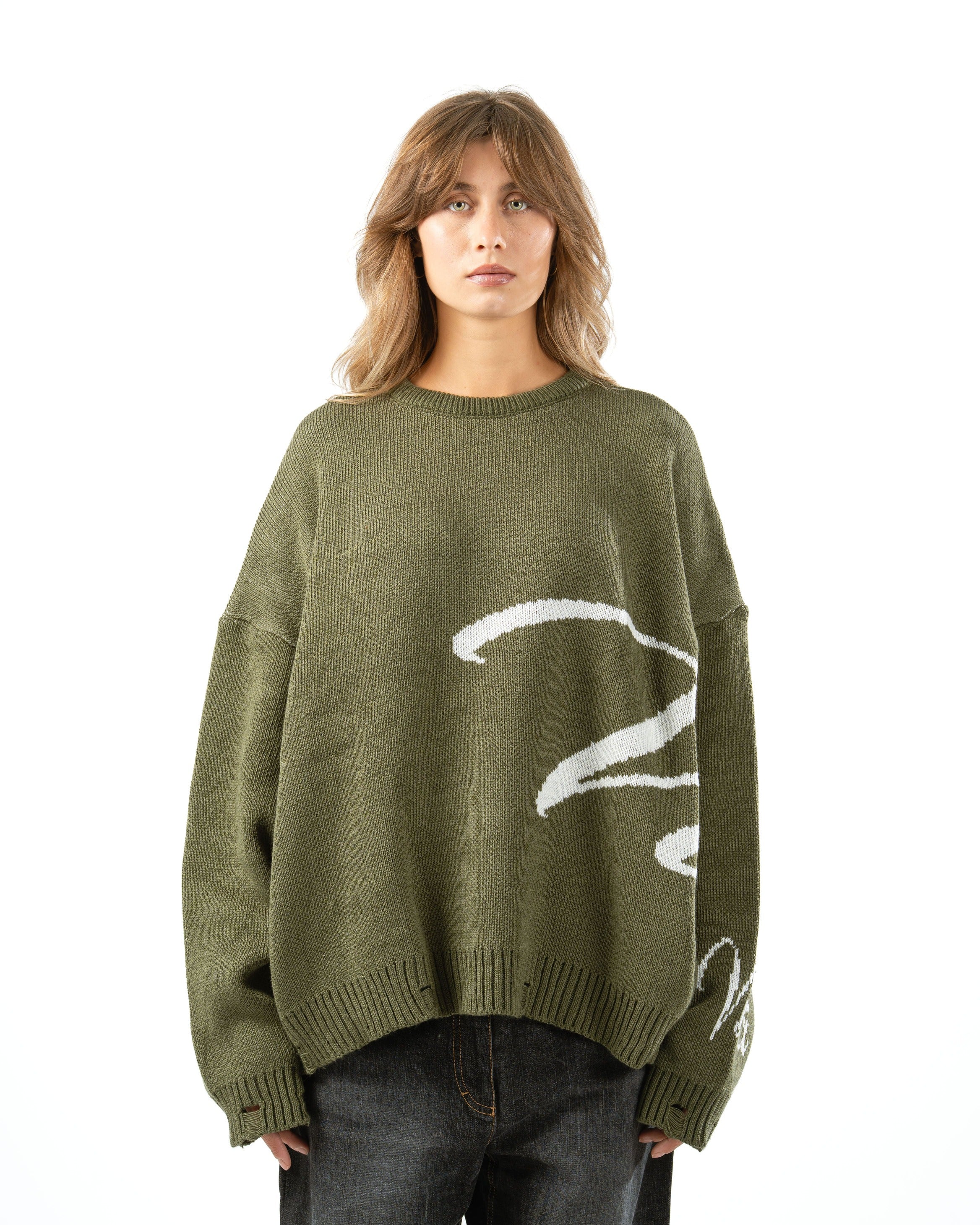 Emerald Green Knit Sweater