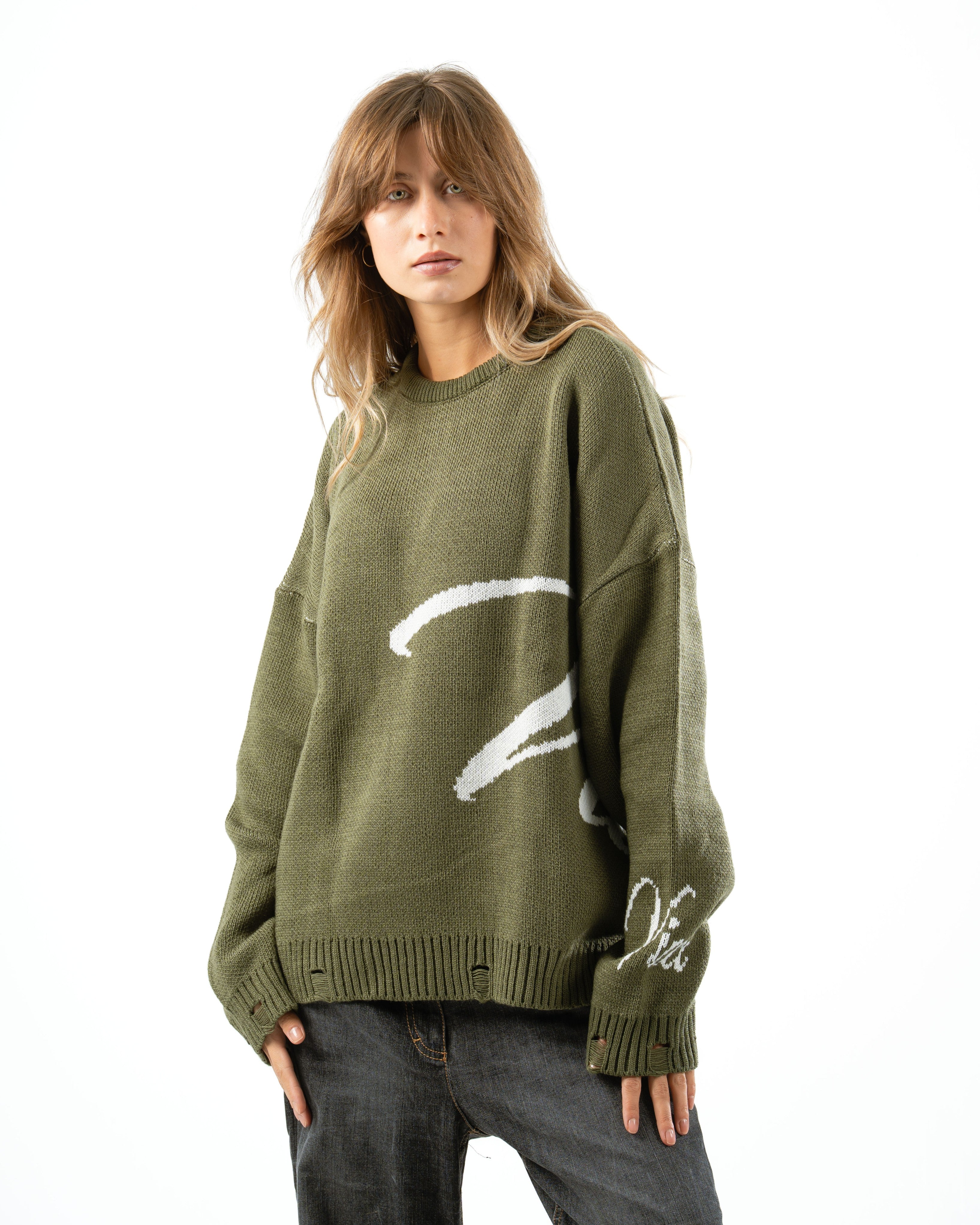 Emerald Green Knit Sweater