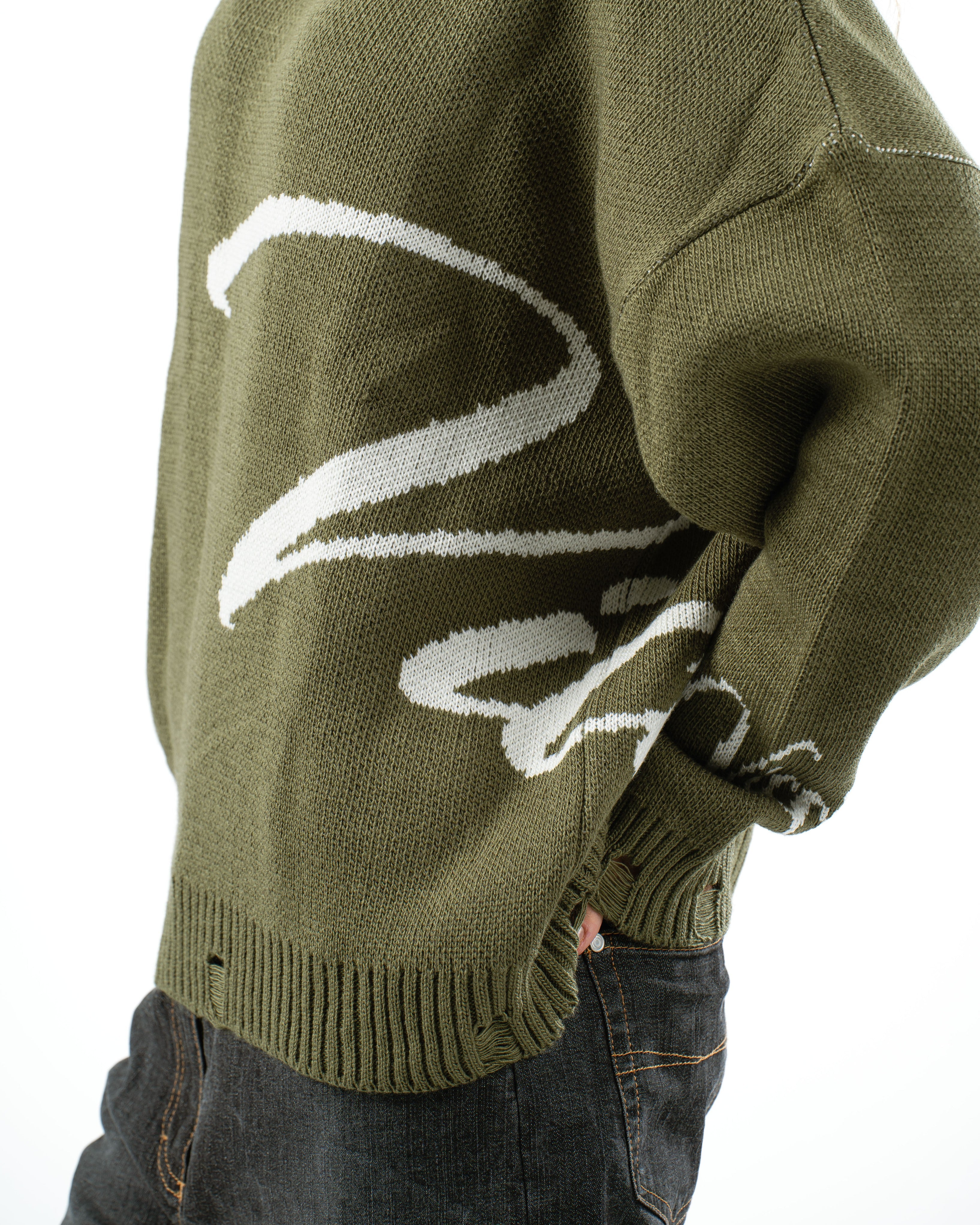 Emerald Green Knit Sweater