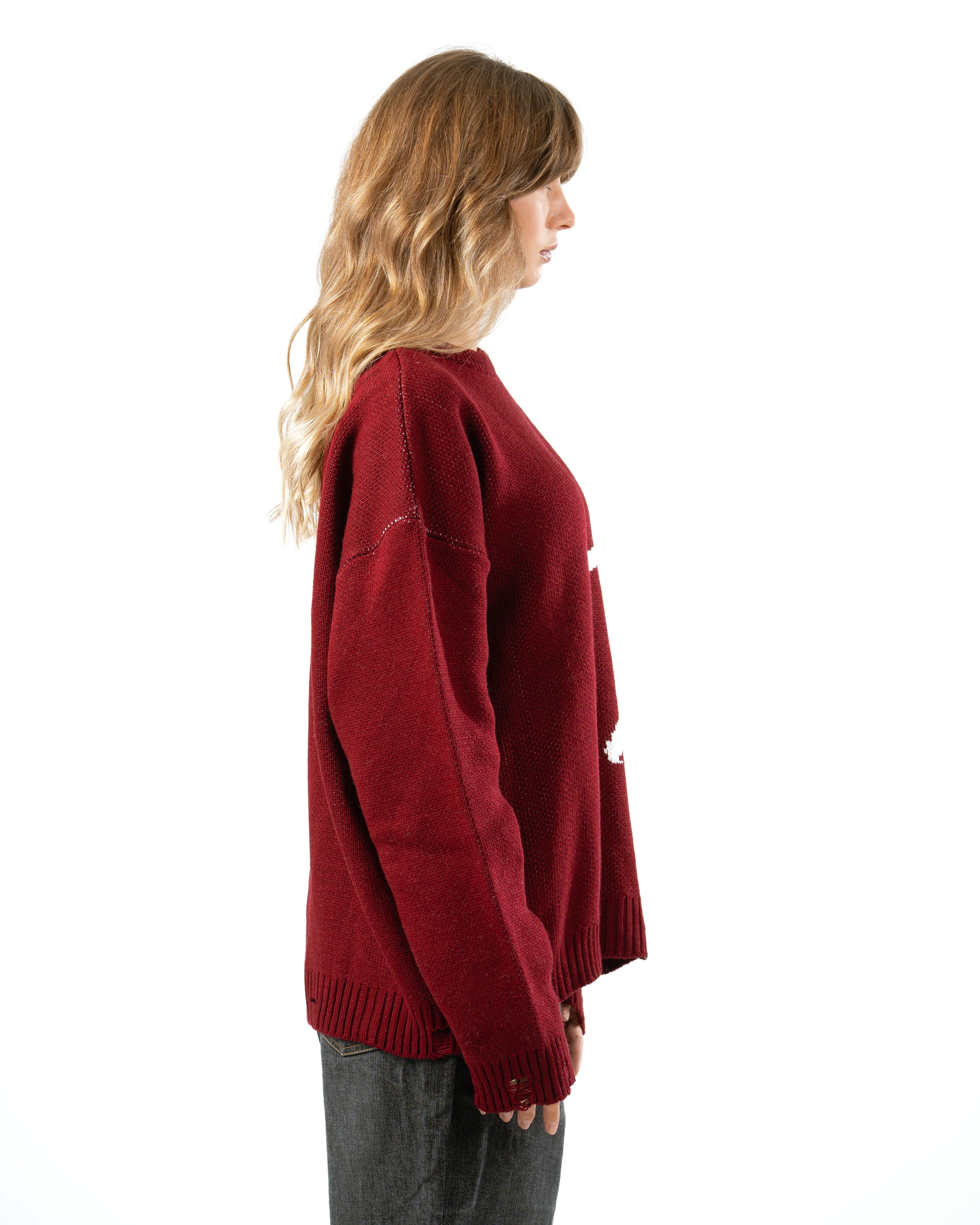 Burgundy Knit Sweater