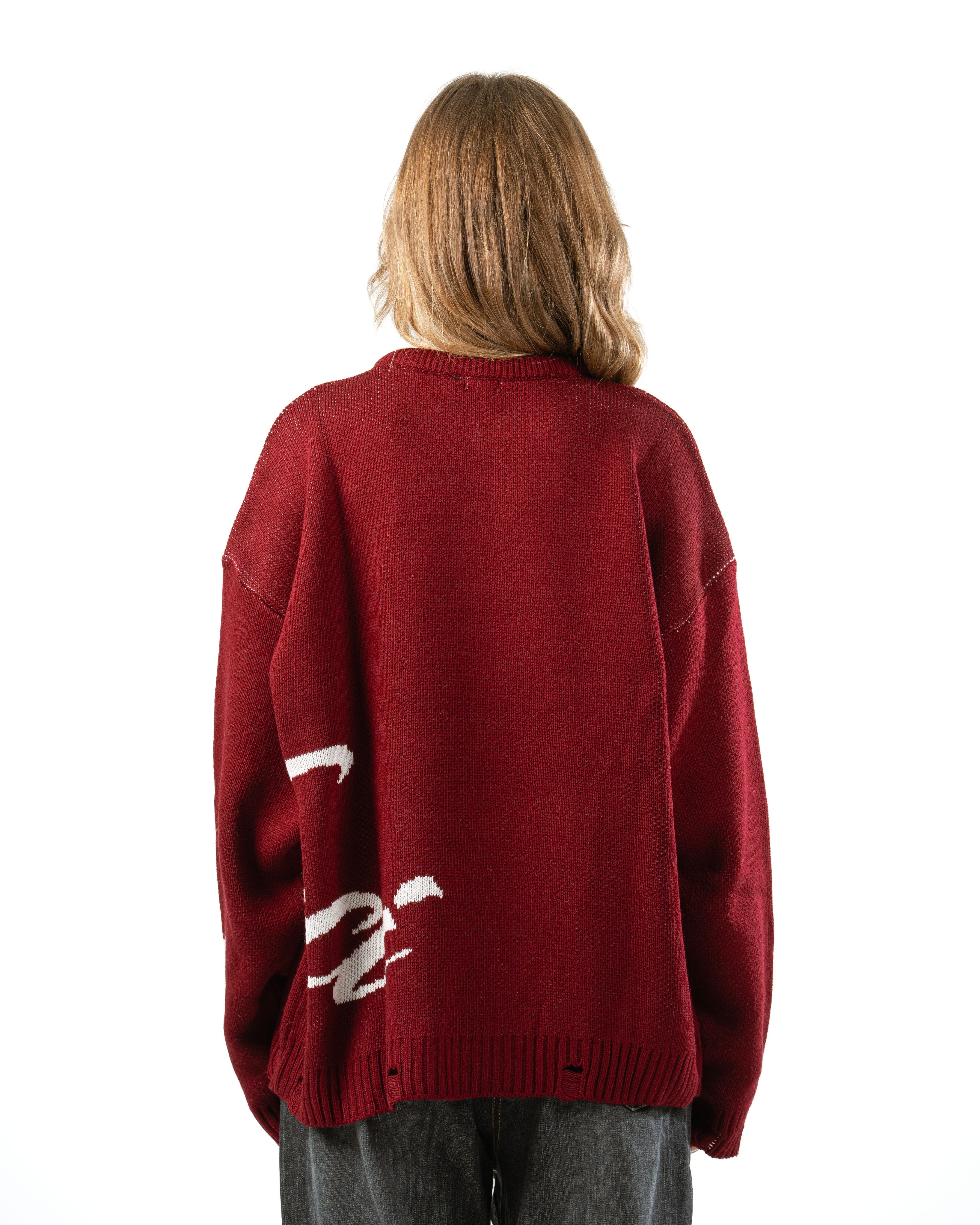 Burgundy Knit Sweater