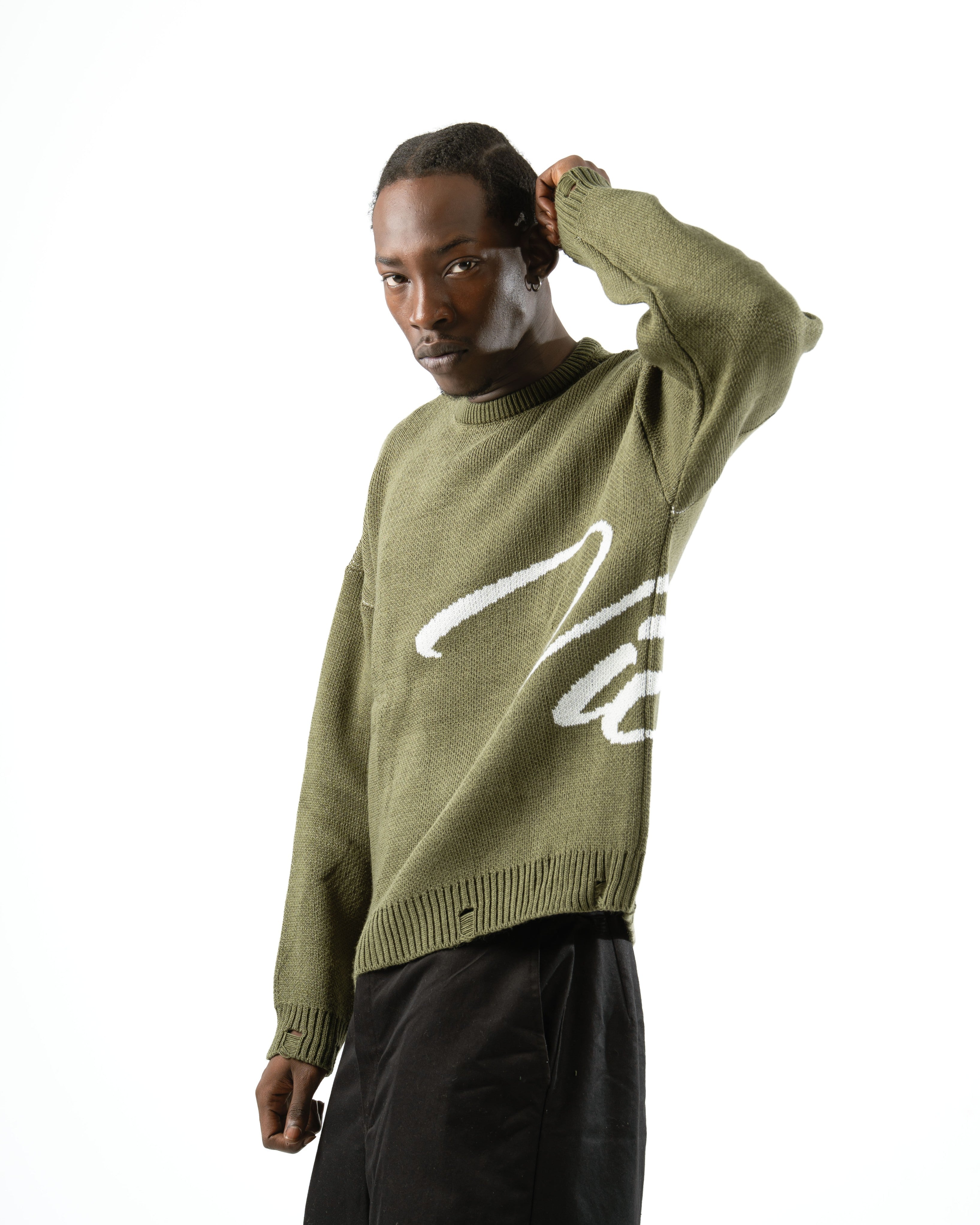 Emerald Green Knit Sweater