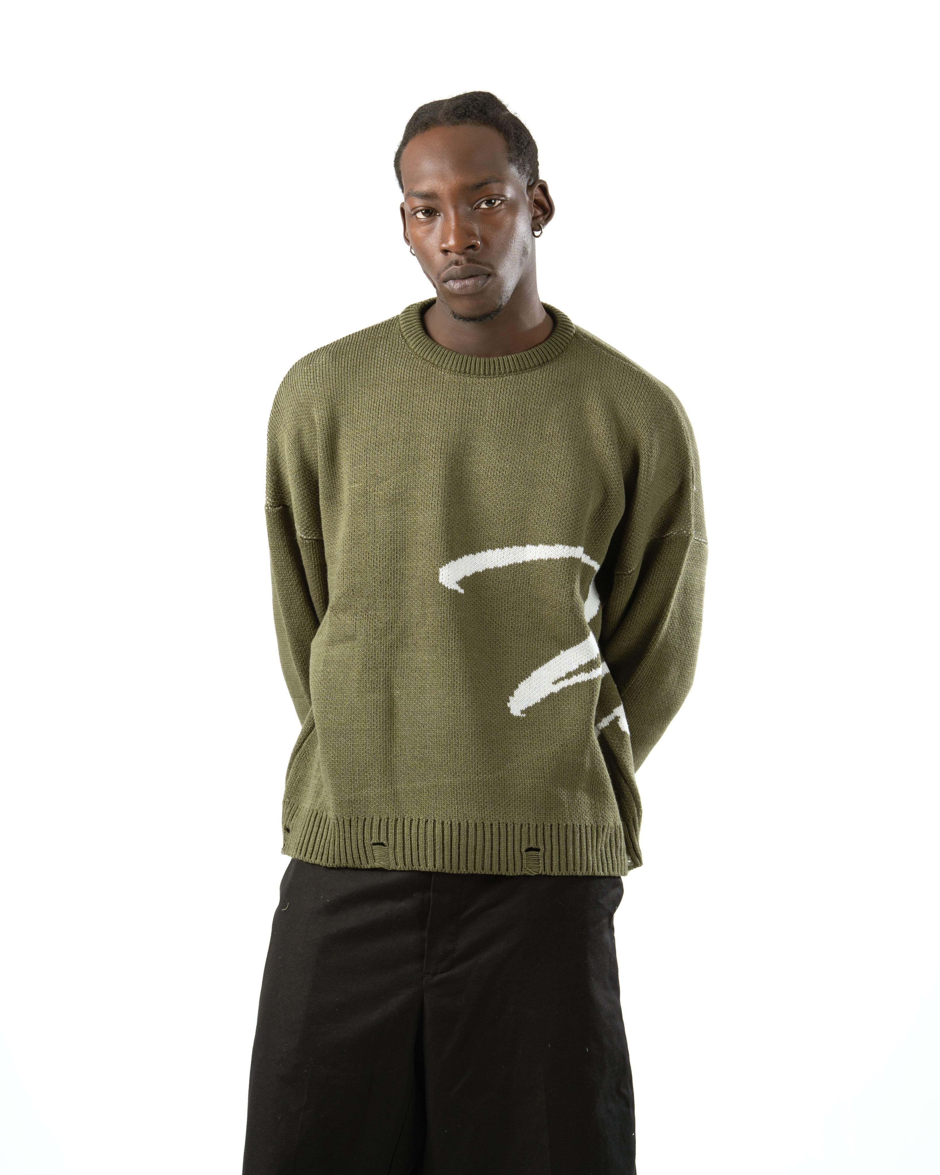 Emerald Green Knit Sweater