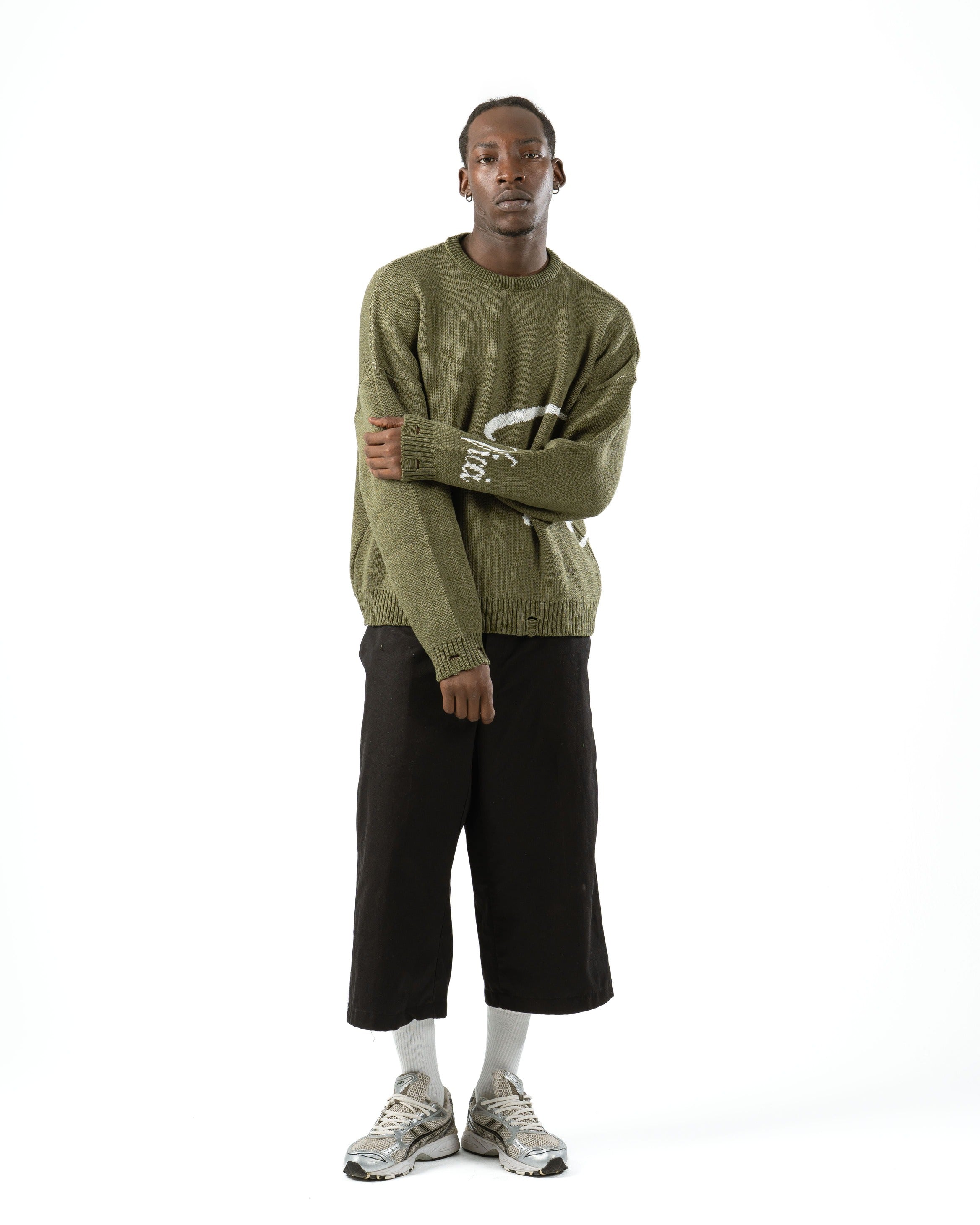 Emerald Green Knit Sweater